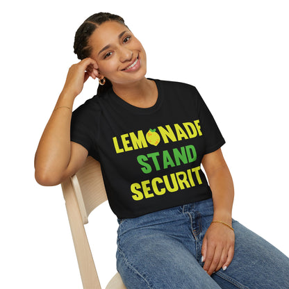 Funny Lemonade Stand Security Summer T-Shirt For Men Women T-Shirt