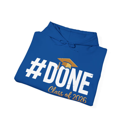 #Done Class of 2026 Graduation So Done Senior 2026 Grad Hoodie For Men Women