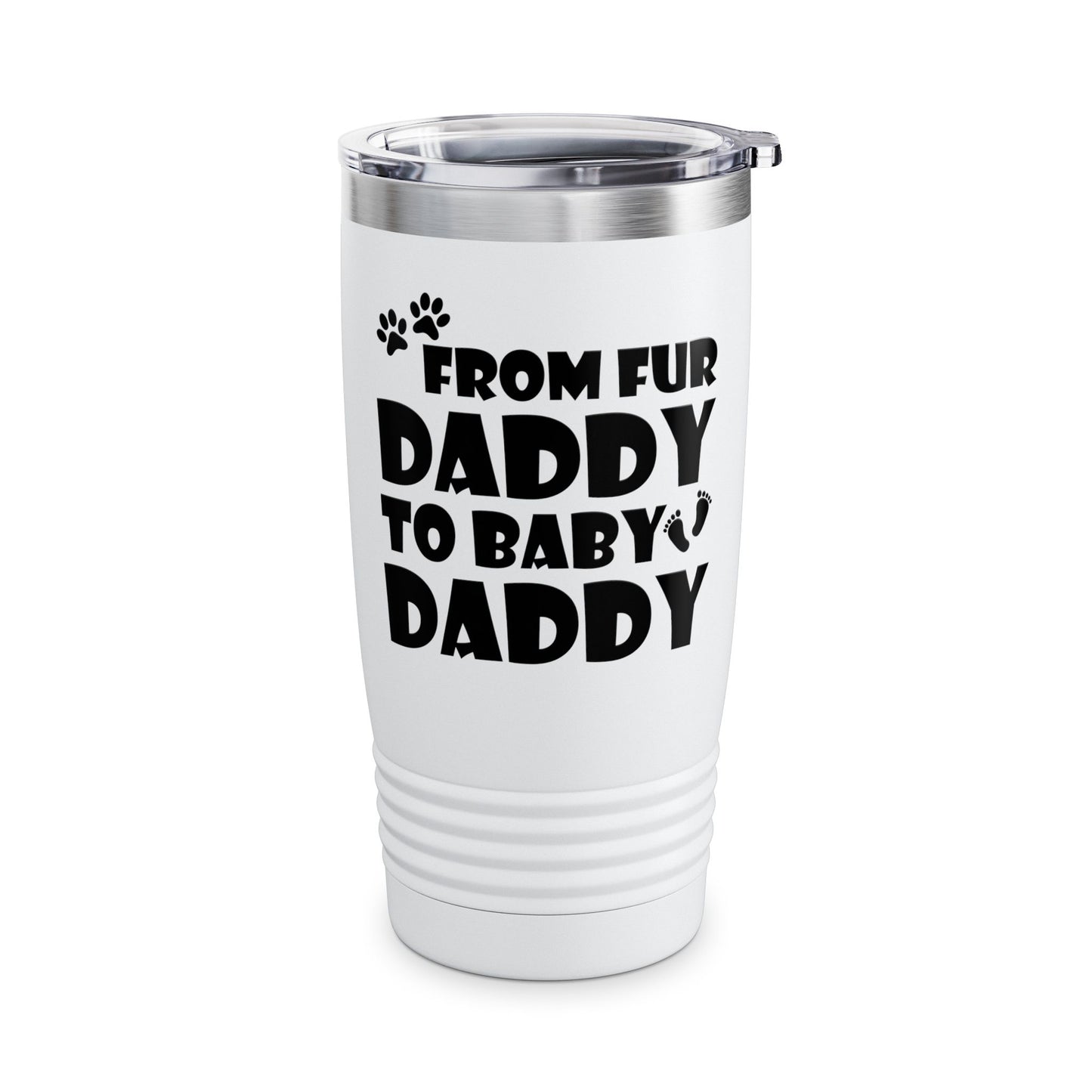 From Fur Daddy To Baby Daddy - Dog Dad Fathers Pregnancy Tumbler