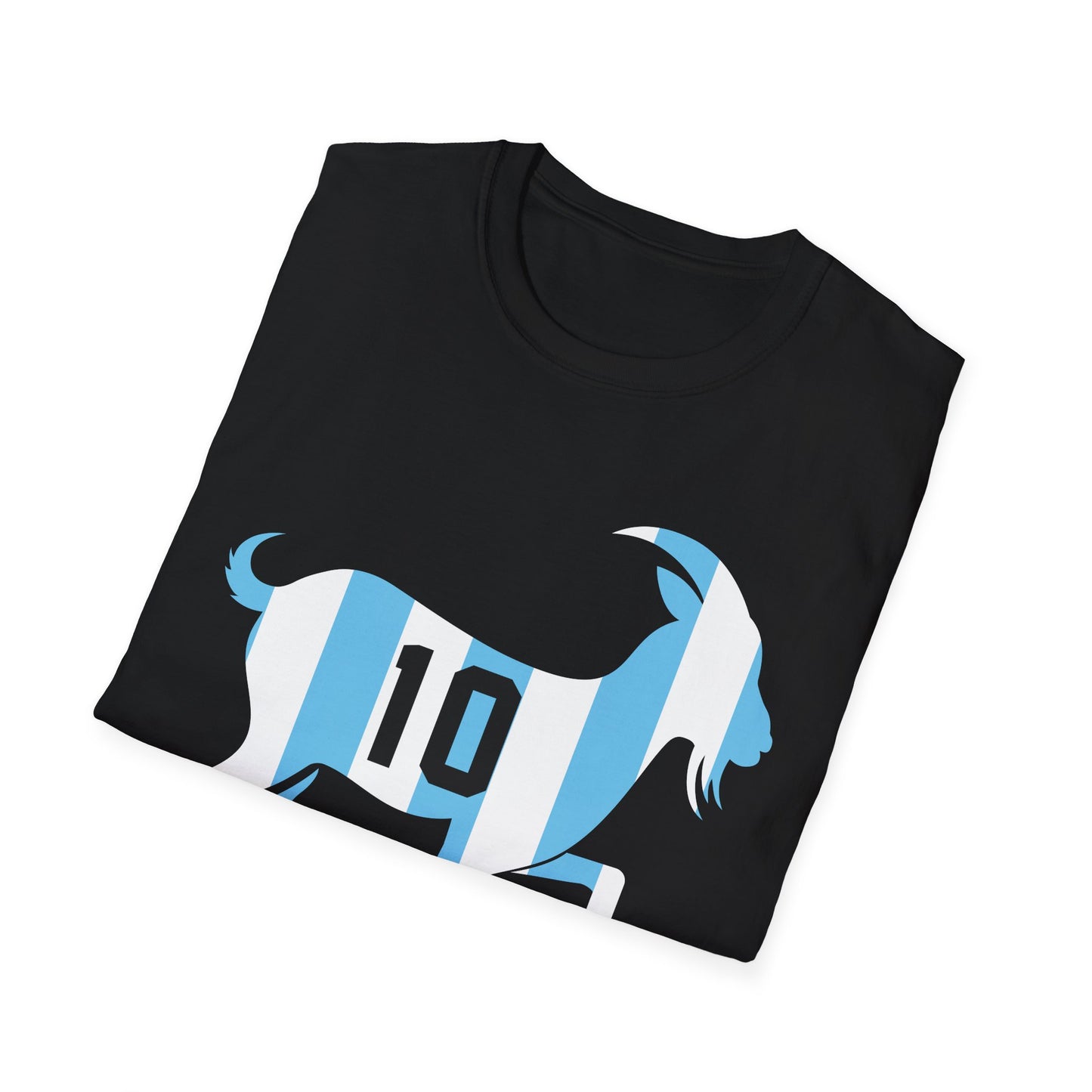 GOAT 10 Shirt for Men Women Kids  Goat Playing Football Funny Soccer T-Shirt