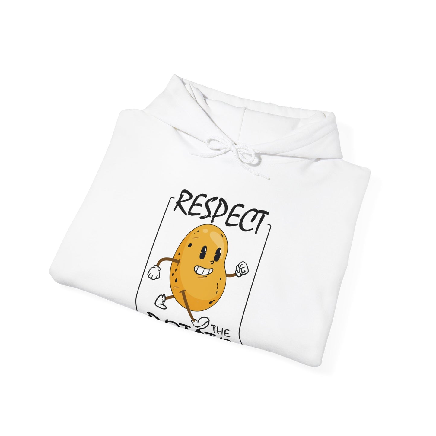 Funny Respect The Potato Gift Men Cute Root Vegetable Lovers Vegan Hoodie For Men Women Hoodie