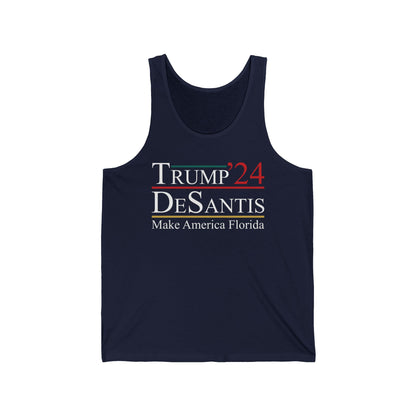 Trump DeSantis 2024 Make America Florida, Election Tank Top Man Women