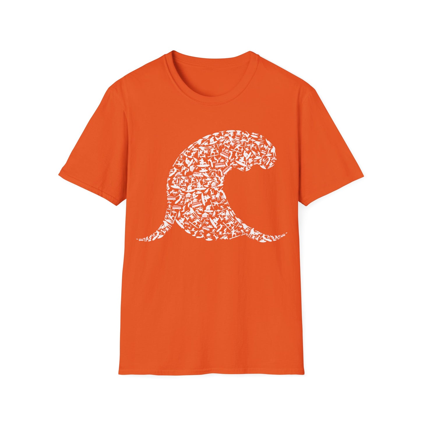 Silhouette Wave Cup For Surfer Surf Girls Surfing T-Shirt