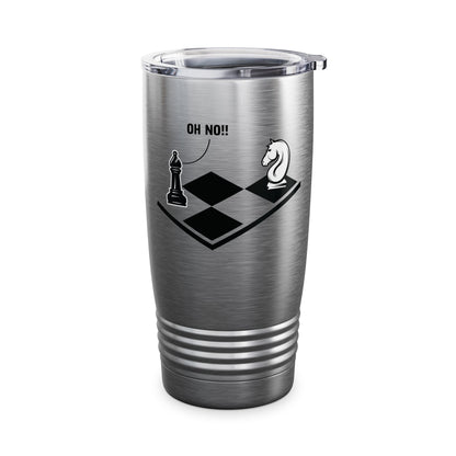 Funny Oh No Knight To Pawn Chess Player Gift Idea Board Game Tumbler For Men Women Tumbler