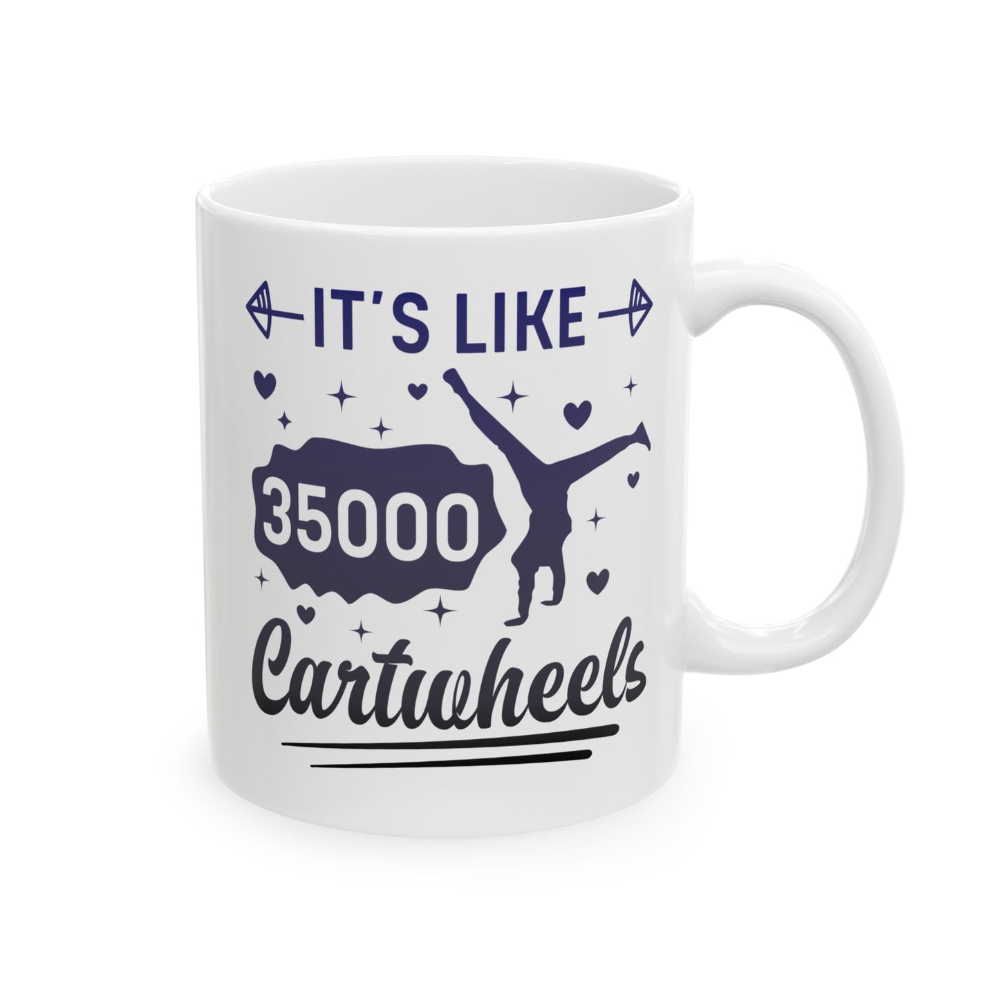 Tie-dye Why Walk When You Cartwheel Quote Gymnastics Cheerleader Gymnast Girl Coffee Mug