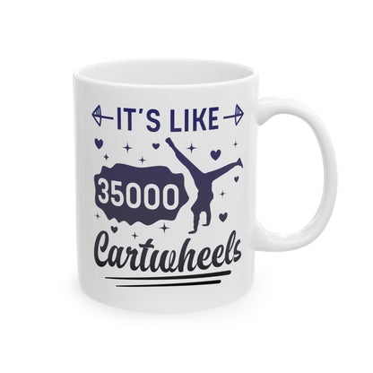 Tie-dye Why Walk When You Cartwheel Quote Gymnastics Cheerleader Gymnast Girl Coffee Mug