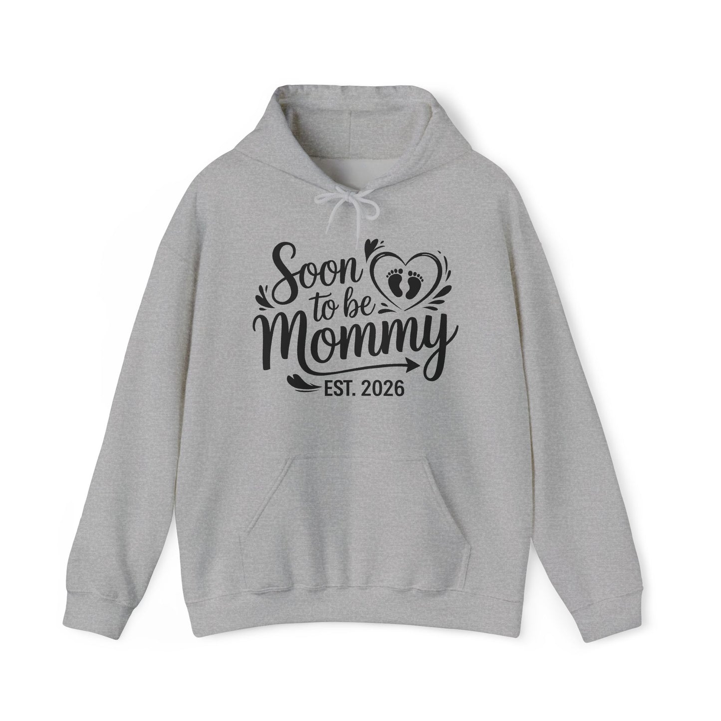 Funny Soon to be Mommy 2026 Mother's Day First Time Mom Pregnancy Hoodie For Women