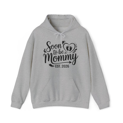 Funny Soon to be Mommy 2026 Mother's Day First Time Mom Pregnancy Hoodie For Women