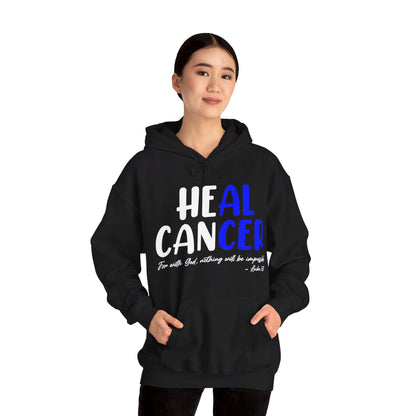 Colon Cancer Faith Bible Verse CRC Awareness Support Heal Family Hoodie For Men Women