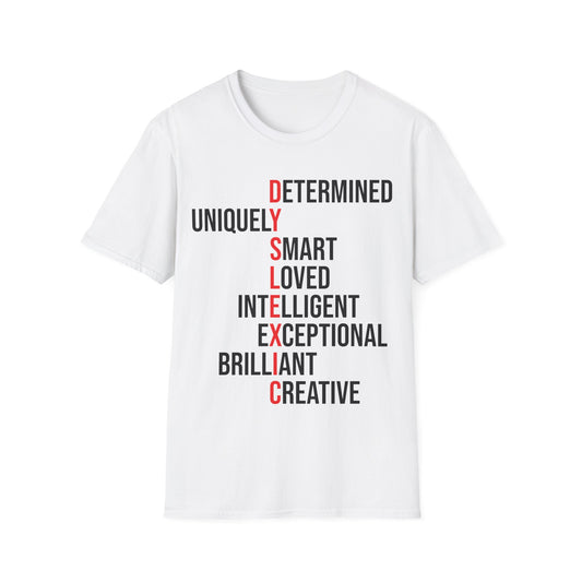 Dyslexia Awareness Teacher Therapist Unique Dyslexic Reading Therapy T-Shirt Men Women