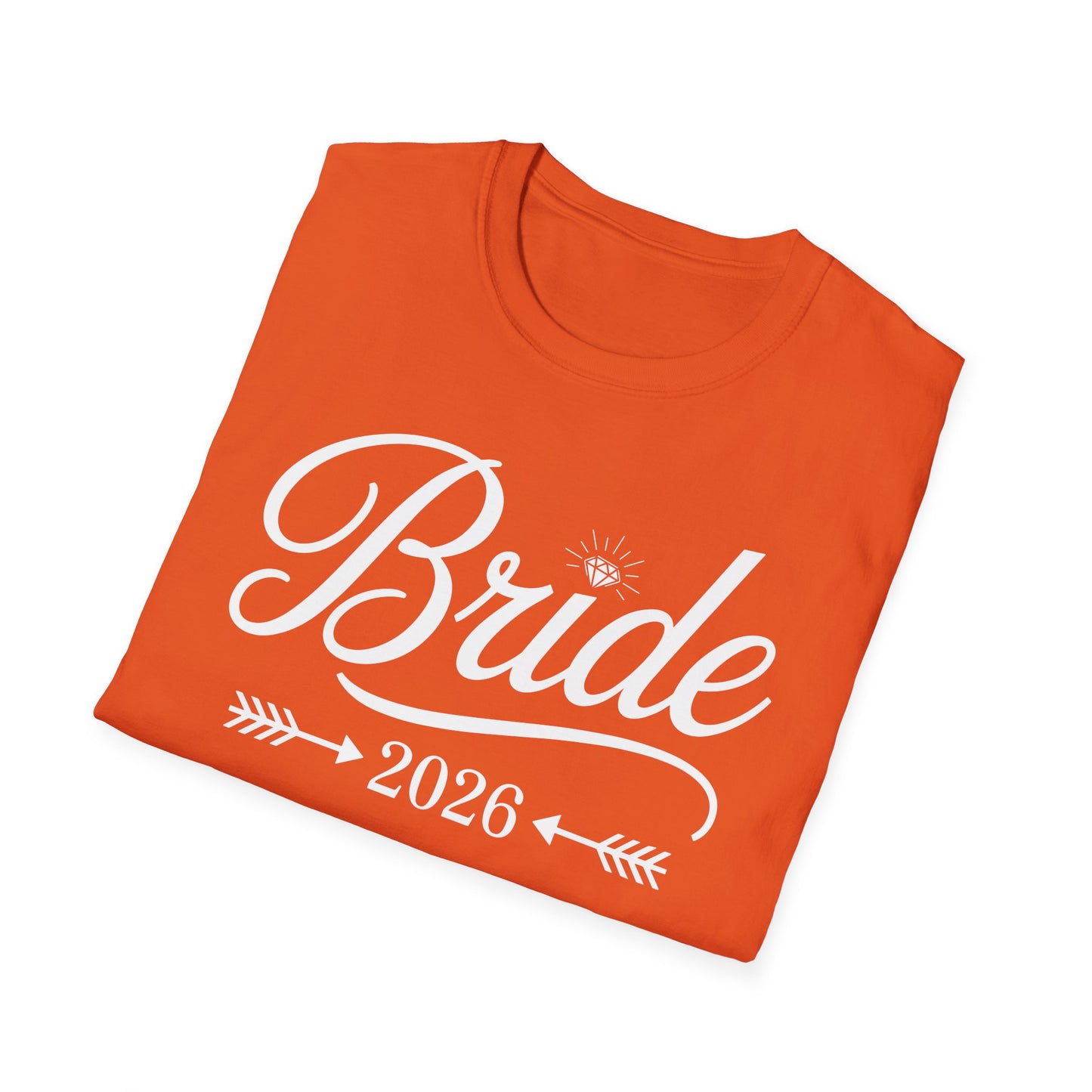 Bride Est 2026 Married Wedding Bridal Party Bachelorette T-Shirt For Women