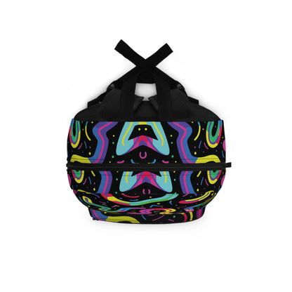 Neon Pattern Cool Colors Backpacks for Men Women School, Capacity School Backpacks