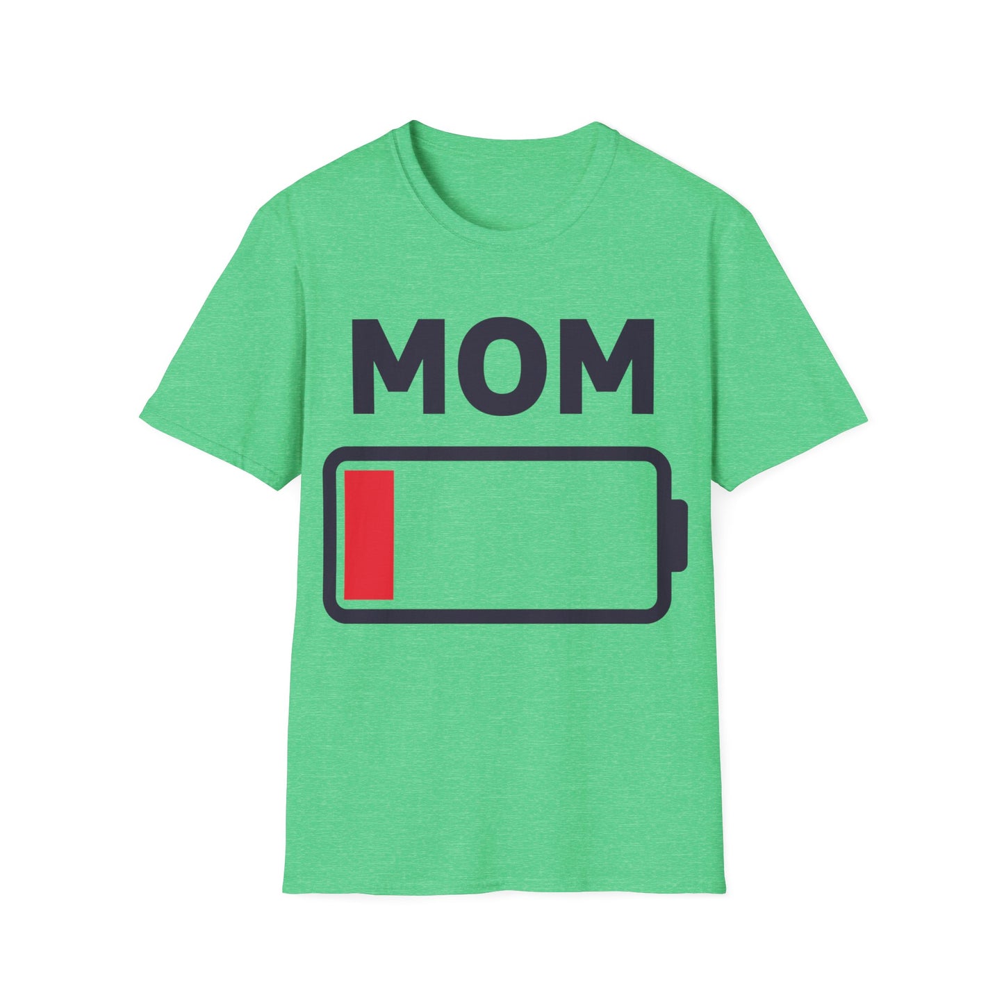 Funny Mom Tired Low Battery Mothers Day T-Shirt