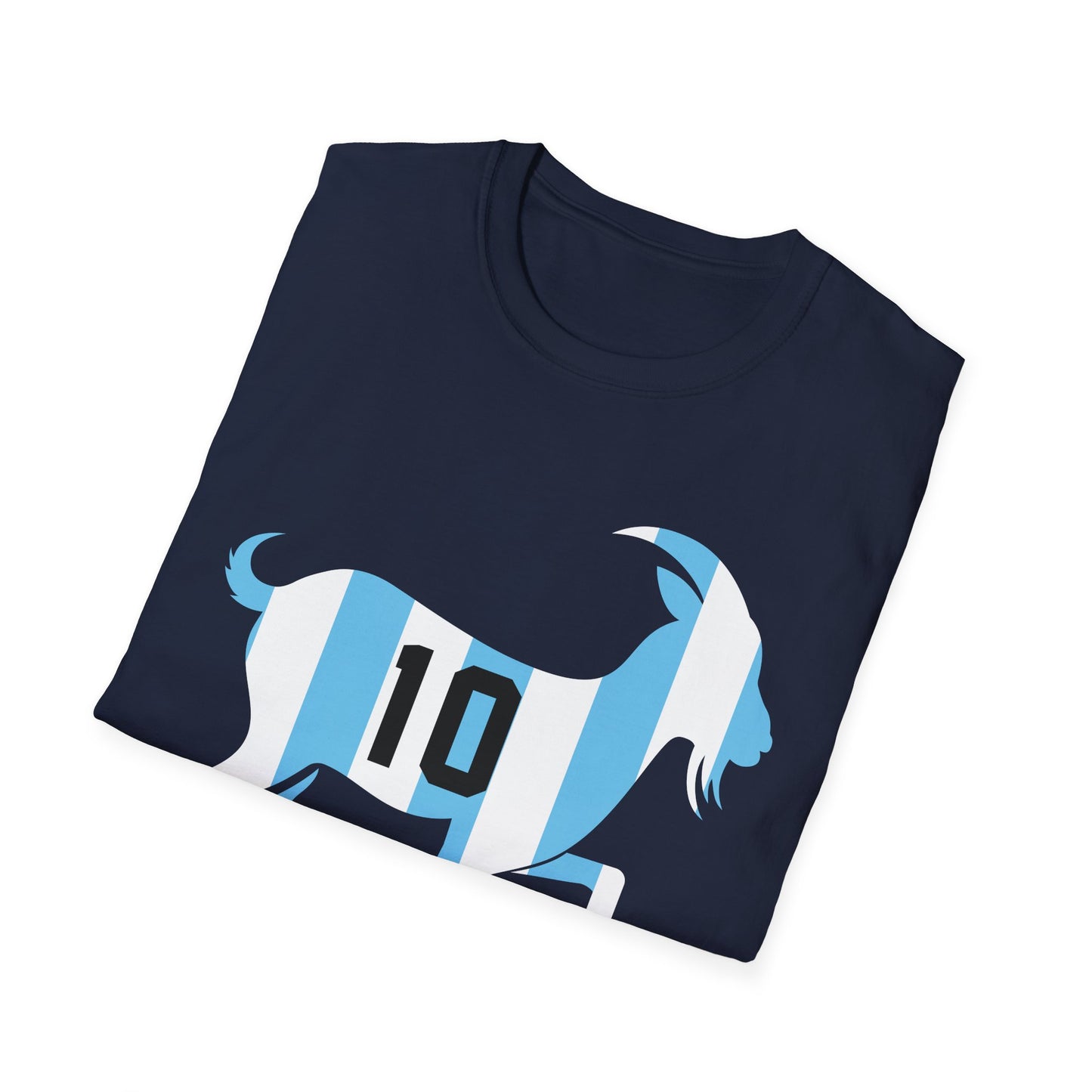 GOAT 10 Shirt for Men Women Kids  Goat Playing Football Funny Soccer T-Shirt