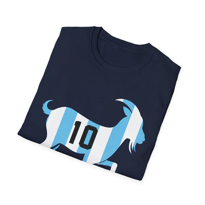 GOAT 10 Shirt for Men Women Kids  Goat Playing Football Funny Soccer T-Shirt