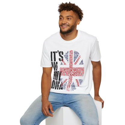 Funny Its In My DNA British Flag England UK Britain Union Jack T-Shirt For Men Women T-Shirt