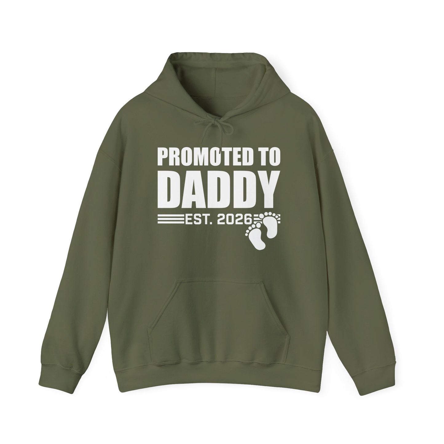 Mens Promoted To Daddy 2026 Pregnancy Announcement Gift Hoodie