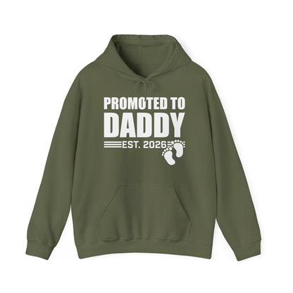 Mens Promoted To Daddy 2026 Pregnancy Announcement Gift Hoodie