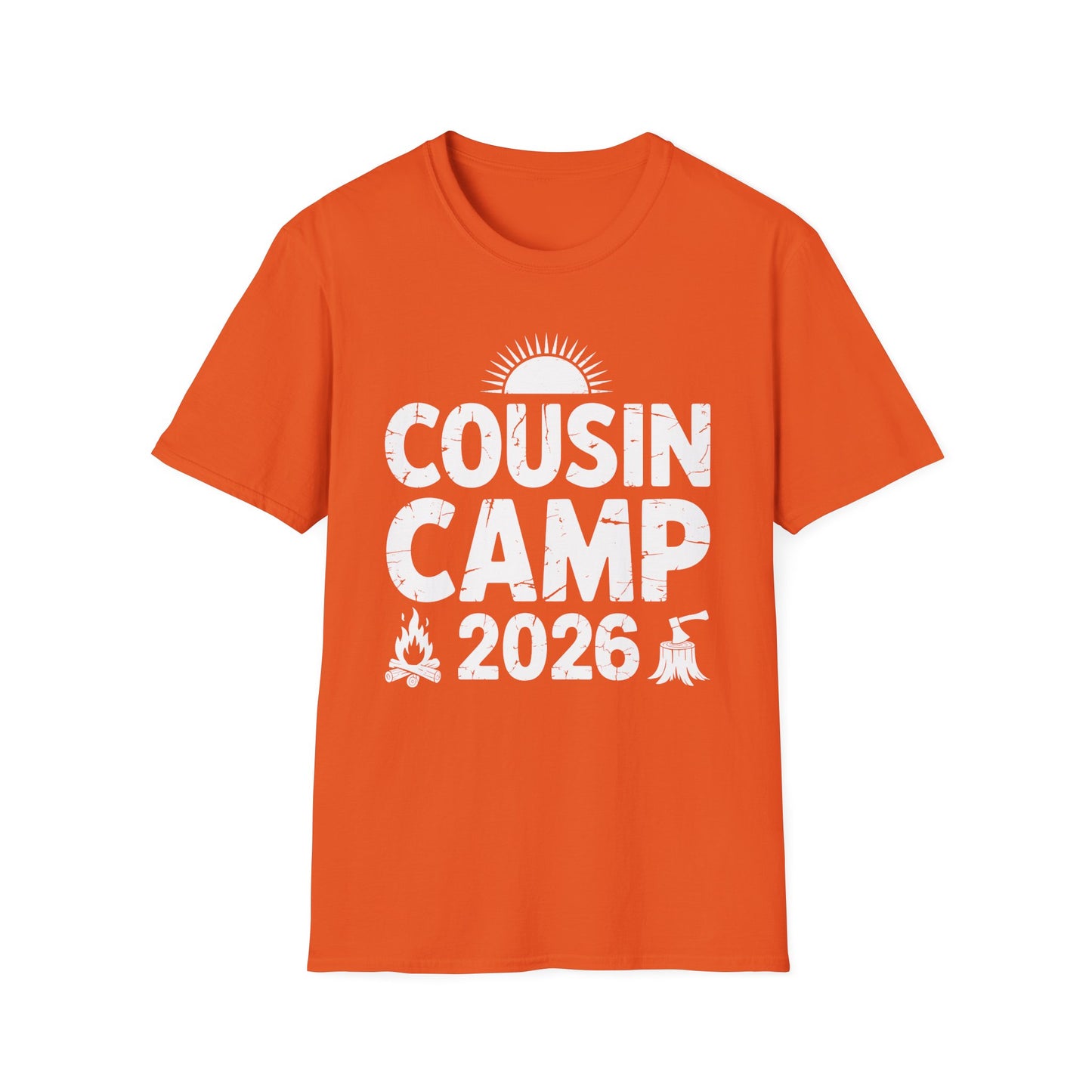 Cousin Camp 2026 Camping Campfire Summer Vacation Family T-Shirt