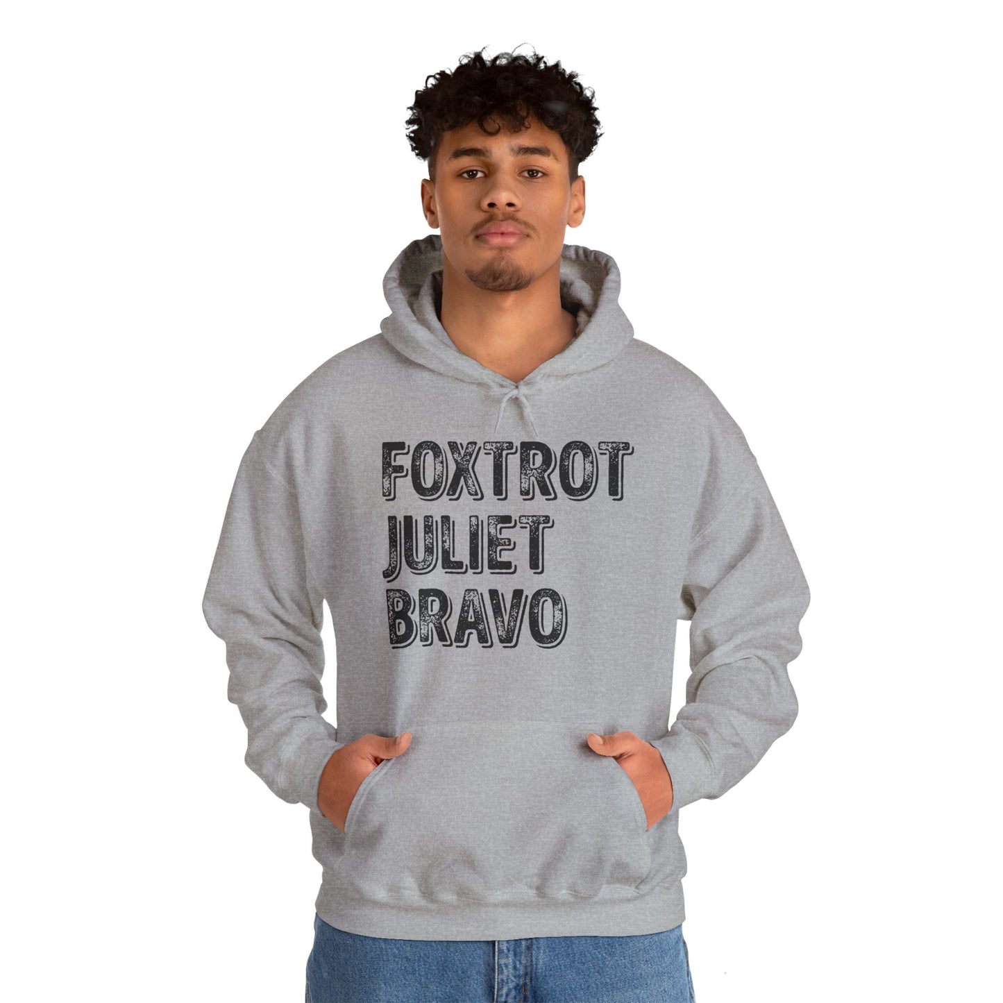 Retro Vintage Foxtrot Juliet Bravo Hoodie For Men Women