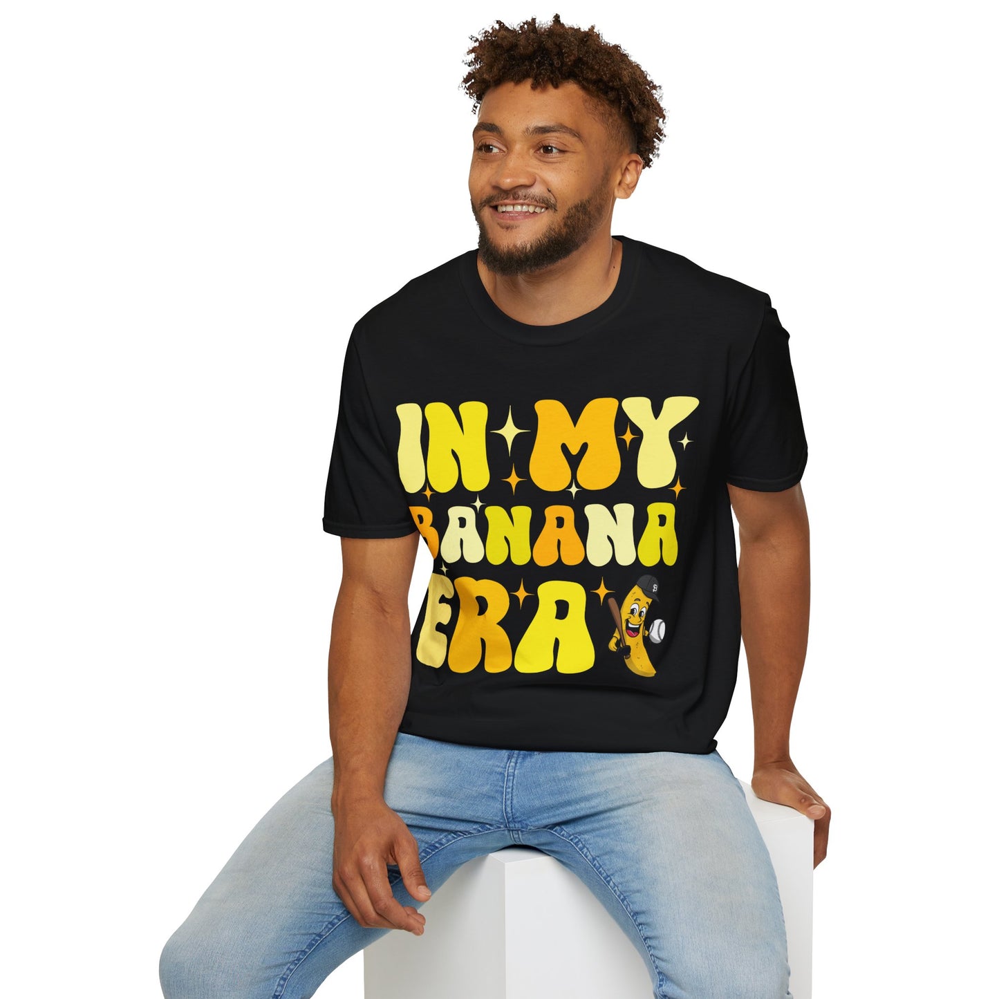 Funny In My Bananas Era Fruit Lover Baseball Player T-Shirt For Men Women T-Shirt