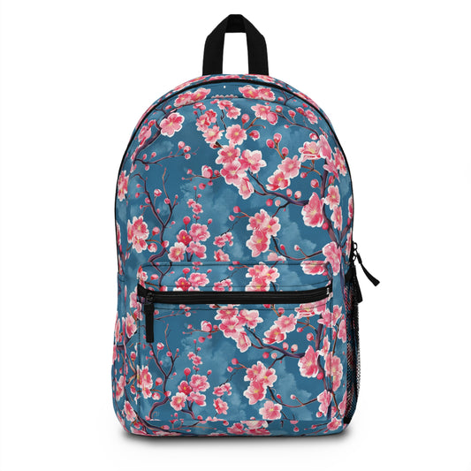 Sakura Blossoms Vibrant Colored Pattern Backpacks For Men Women Kids School Travel, Capacity School Backpacks