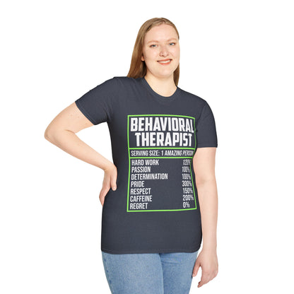 Behavioral Therapist Facts Analyst Behavior Tech SPED Teacher Autism T-Shirt