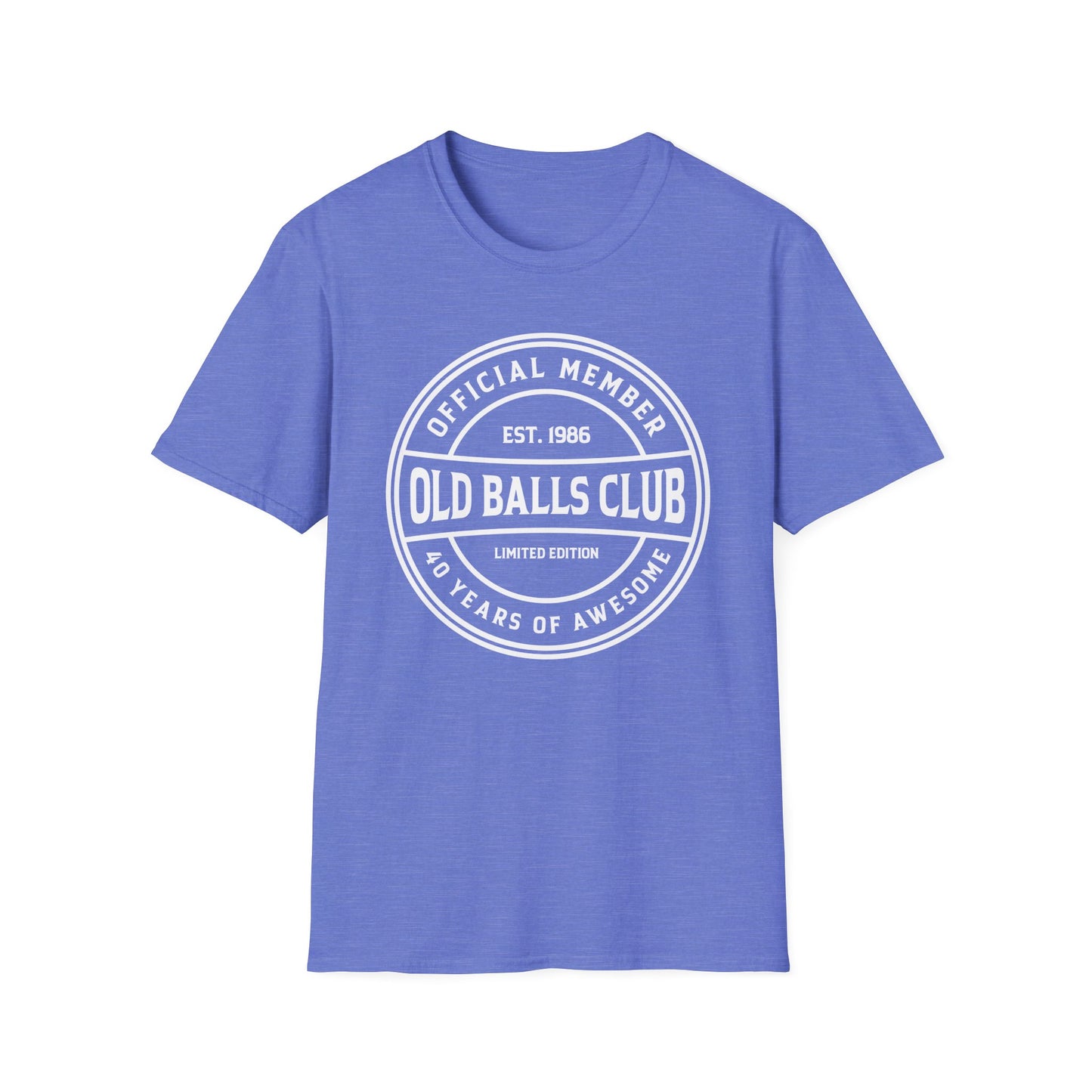Mens Old Balls Club 40 Years Awesome Forty 40th Birthday Farthers Day T-Shirt