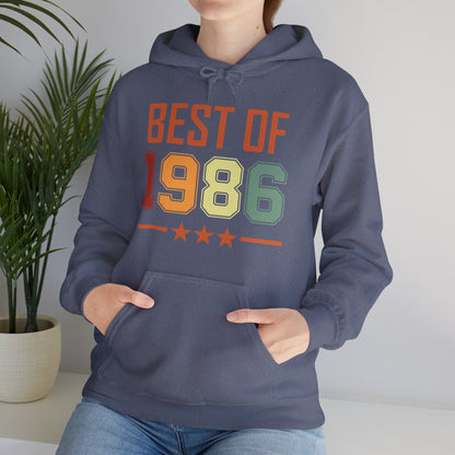 Funny Vintage Best of 1986 40 Year Old Gift 40th Birthday Hoodie For Men Women Hoodie
