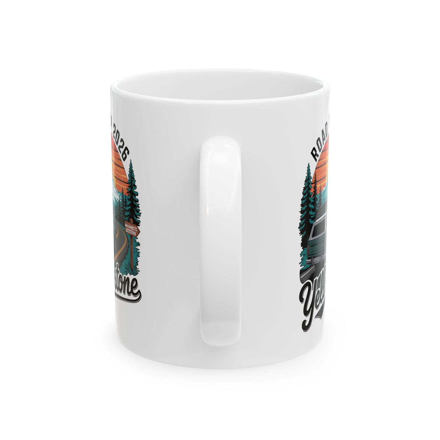 Yellowstone Road Trip 2026 Family National Park Coffee Mug For Men Womens