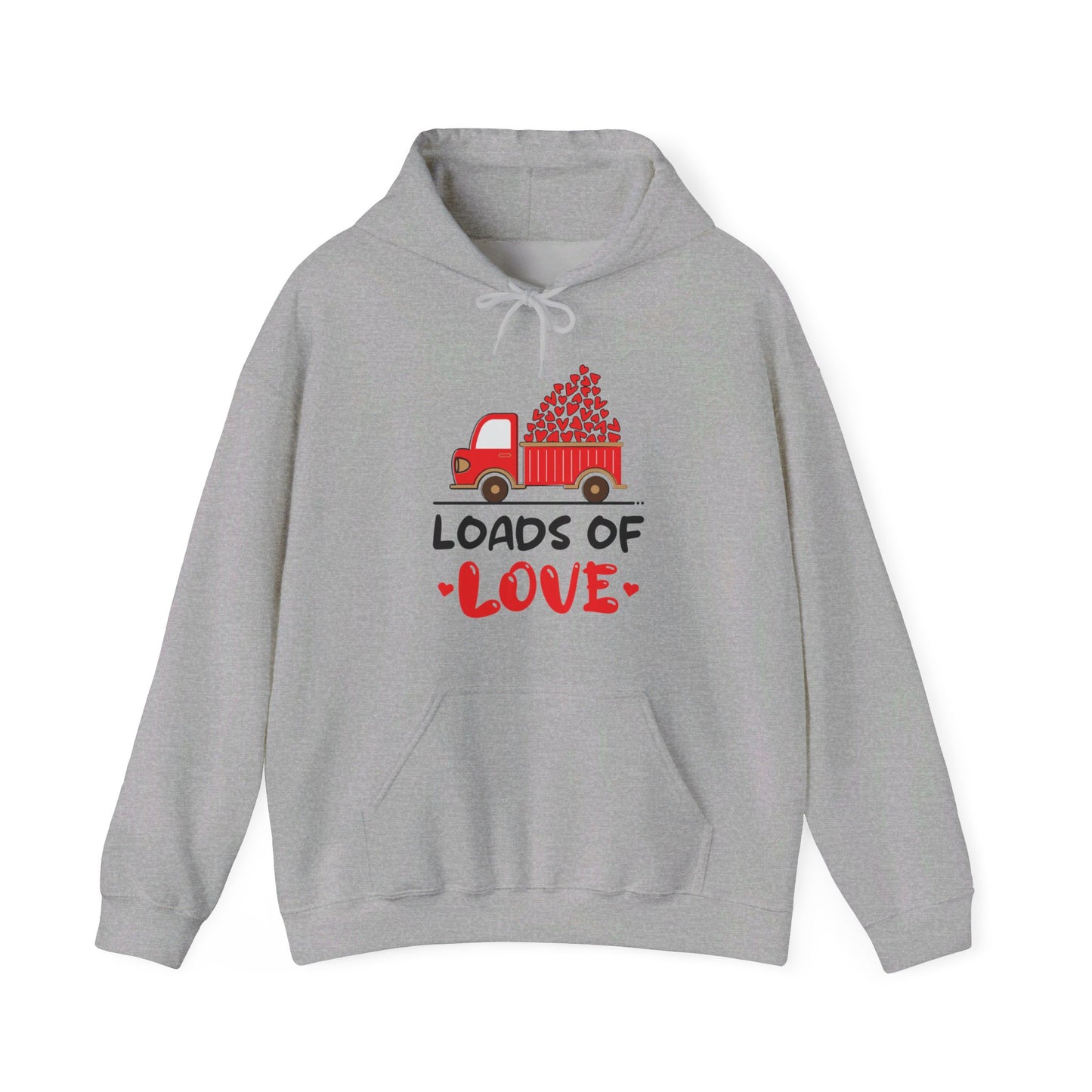 Funny Loads of Love Tractor Cute Valentines Day Truck Hoodie