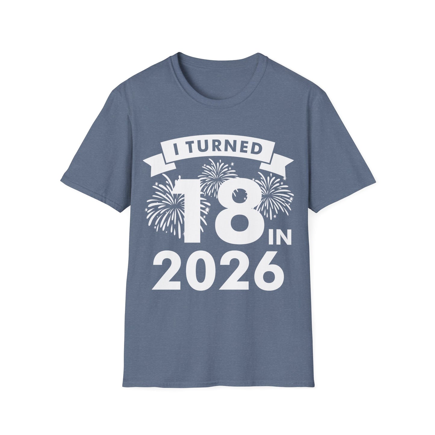 Funny I Turned 18 In 2026 18th Birthday Party Gift T-Shirt For Men Women