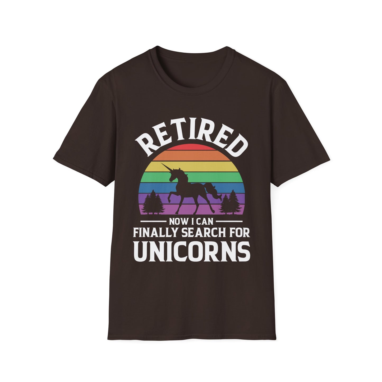 Funny Humor Retired Retirement Unicorn Grandpa Grandma Tshirt Men Women