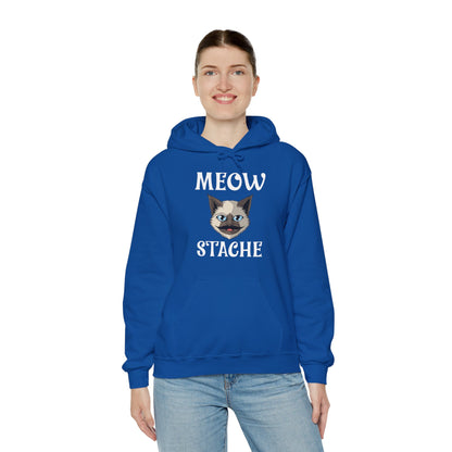 Meowstache Cat Mustache Moustache Beard Bearded Kitten Lovers Hoodie For Men Women Hoodie