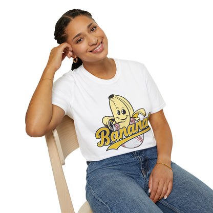 Funny Let's Go Bananas Baseball T-Shirt For Baseball Lovers Men Women T-Shirt