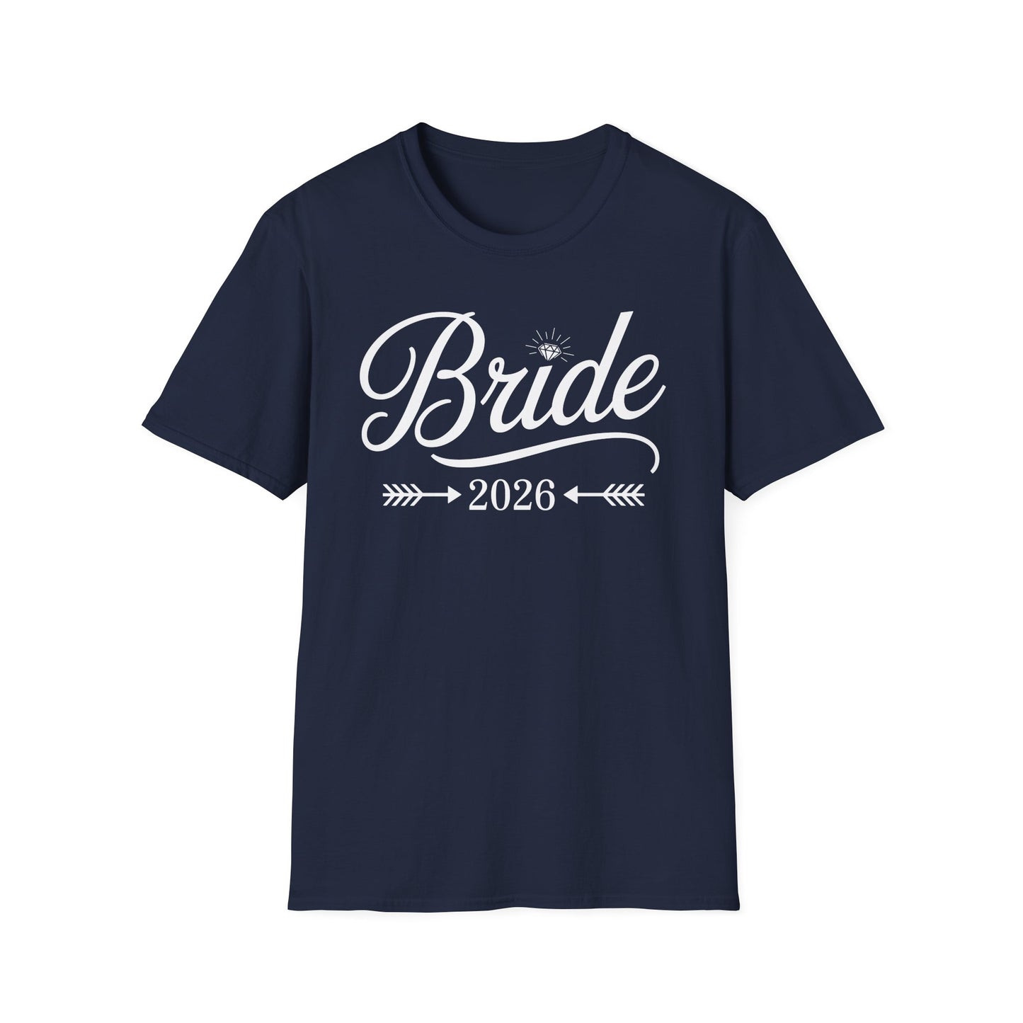 Bride Est 2026 Married Wedding Bridal Party Bachelorette T-Shirt For Women