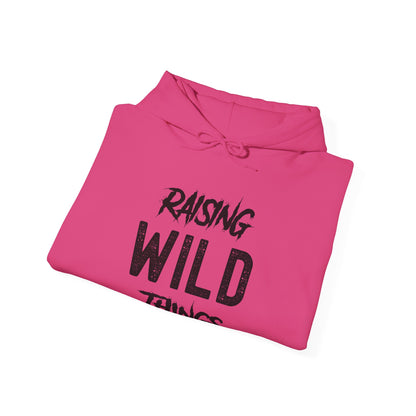 Womens Raising Wild Things Mom Cute Mothers Day Birthday Hoodie