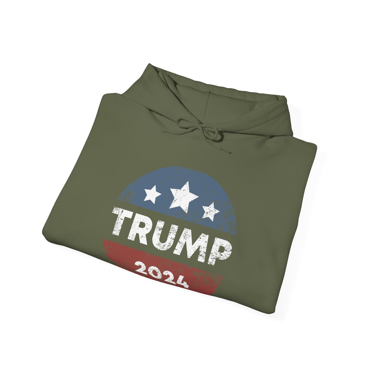 Trump 2024 Retro Campaign Button Re Elect President Trump Hoodie For Men Women Hoodie