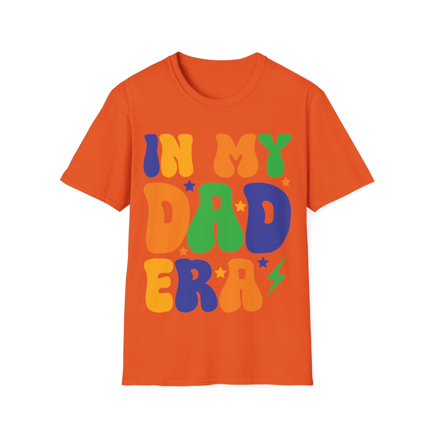 Funny Groovy In My Dad Era Funny Dad Father Daddy Era T-Shirt For Men T-Shirt