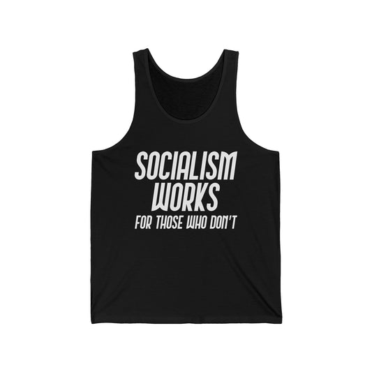 Anti Communism Entrepreneur Capitalist Gift Anti-Socialism Workaholic Tank Tops