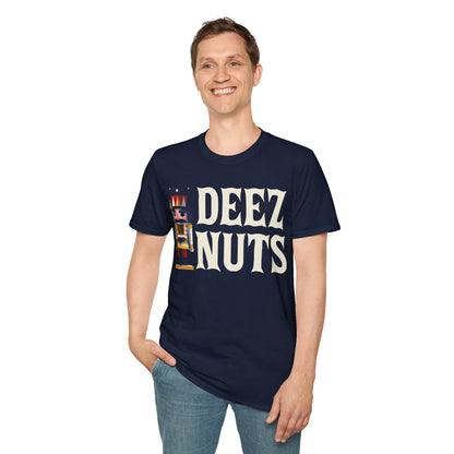 Funny Deez Nuts Nutcracker Ugly Christmas Meme Xmas Gift T-Shirt Men Women