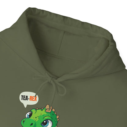 Tea-Rex In A Cup Cute T-Rex Dinosaur Kawaii Coffee Tea Funny Dino Pun Hoodie For Men Women Hoodie