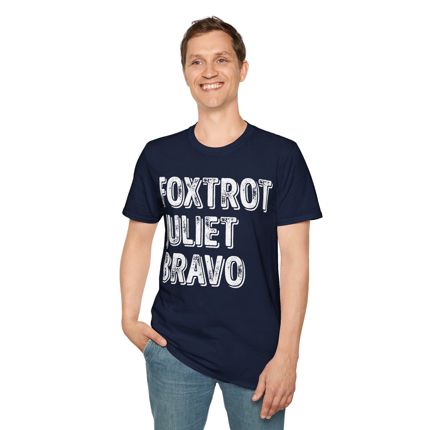 Retro Vintage Foxtrot Juliet Bravo T-Shirt For Men Women