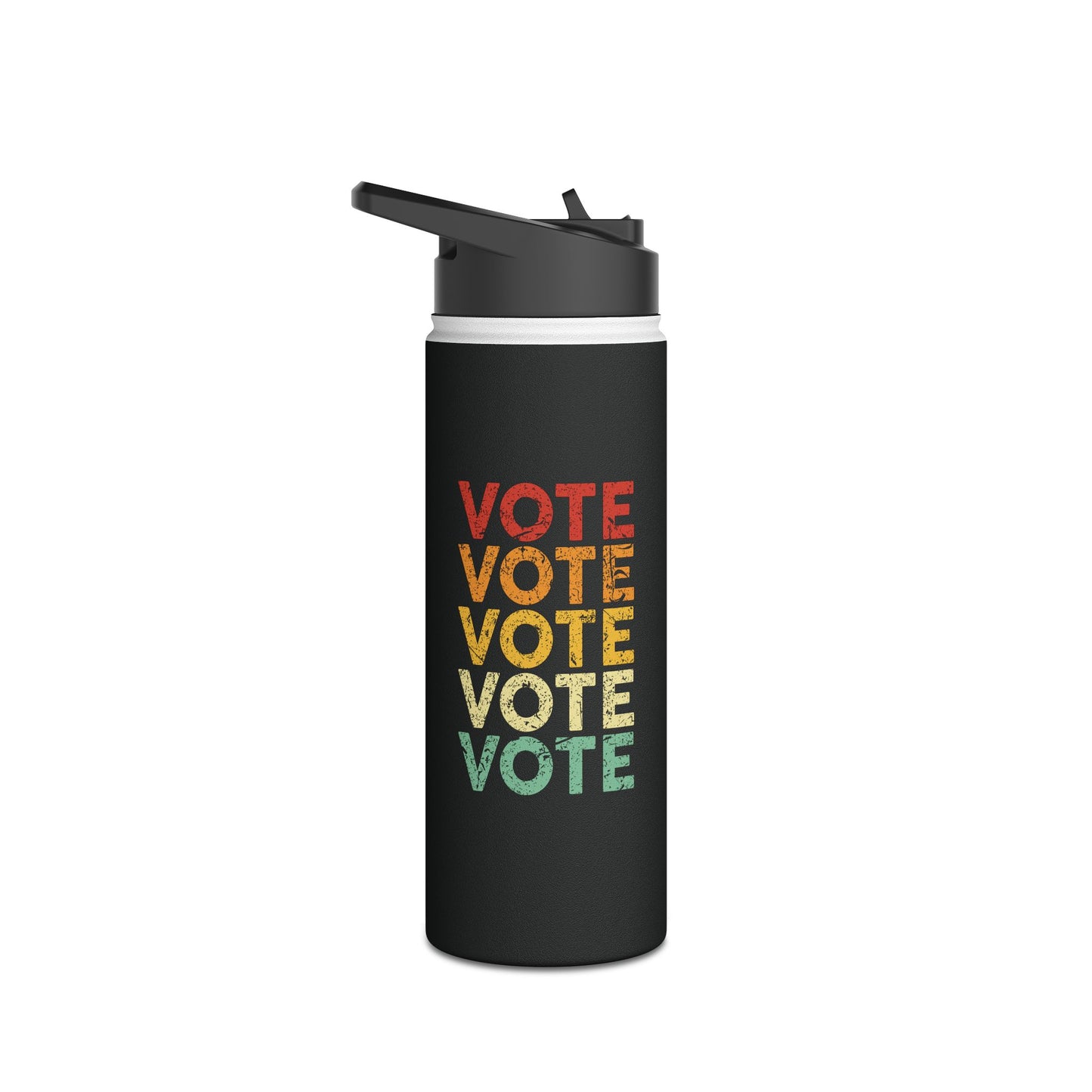 Vote Bottle Women Men Retro Vintage Election 2024 Voter Water Bottle