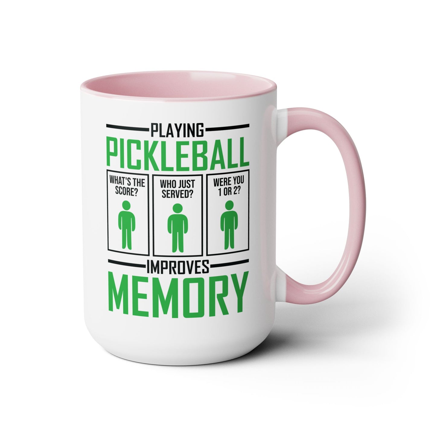 Funny Playing Pickleball Improves Memory Dink Player Coffee Mug