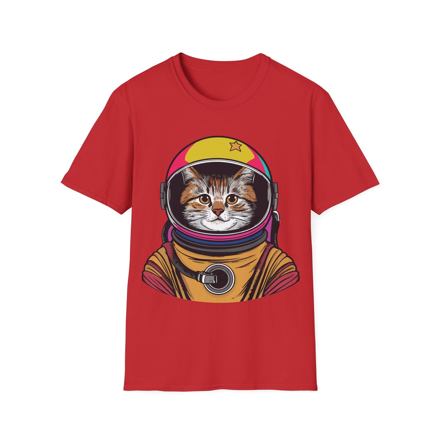 Funny Space Gifts Cat Mom Cat Dad Astronaut Space T-Shirt For Men Women Kids T-Shirt