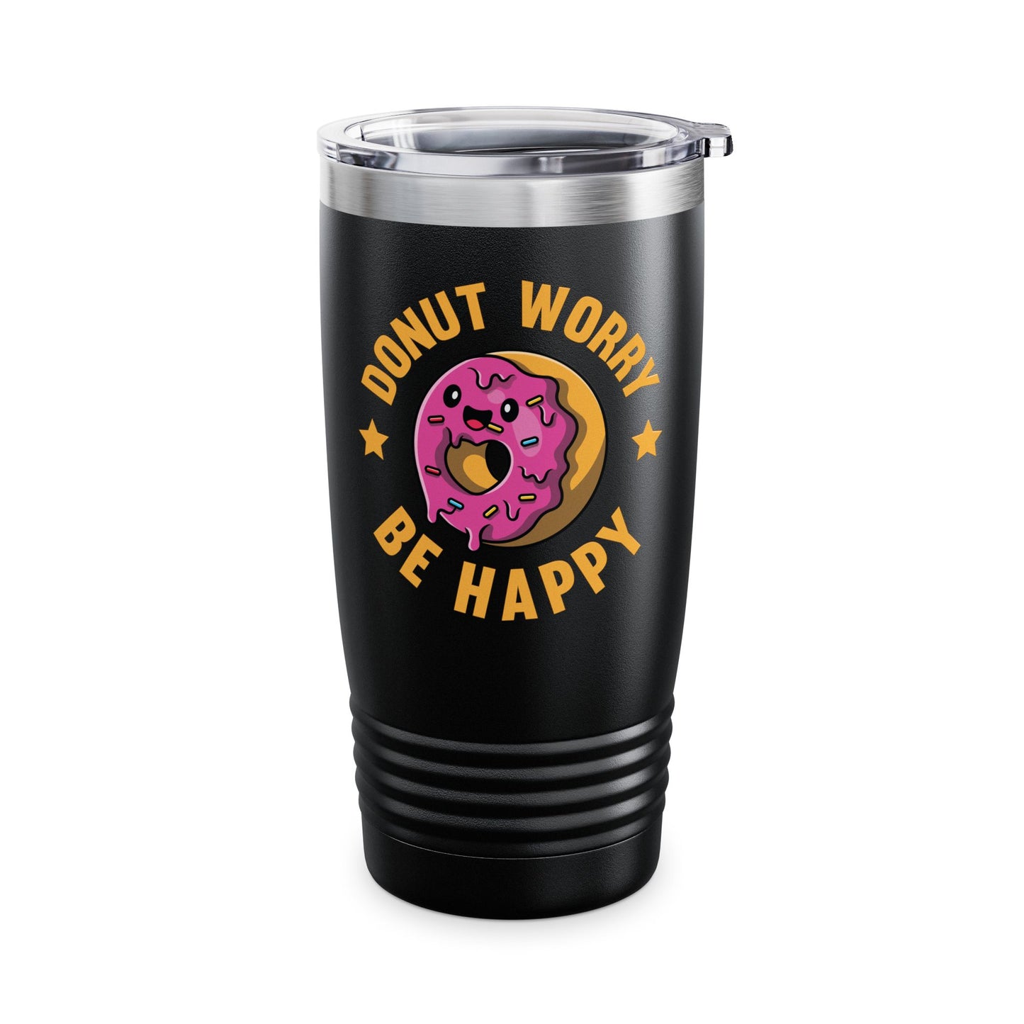 Funny Donut Worry Be Happy Foodie Donut Lovers Tumbler For Men Women Tumbler