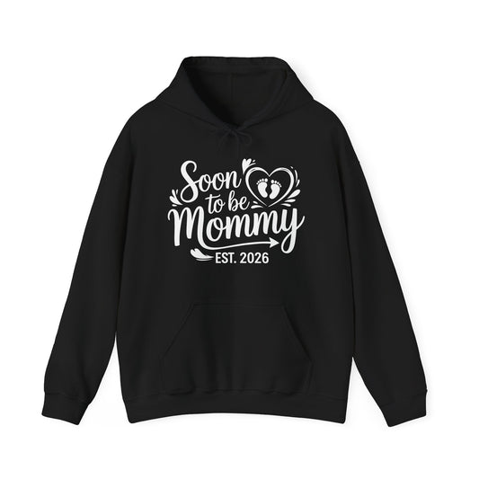 Funny Soon to be Mommy 2026 Mother's Day First Time Mom Pregnancy Hoodie For Women