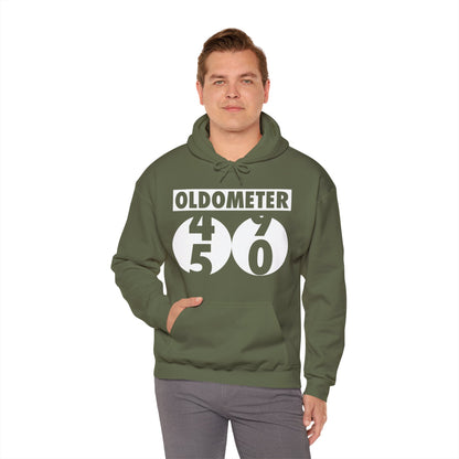Funny Oldometer Odometer 50th Birthday Gift 50 yrs Old Joke Hoodie For Men Women Hoodie