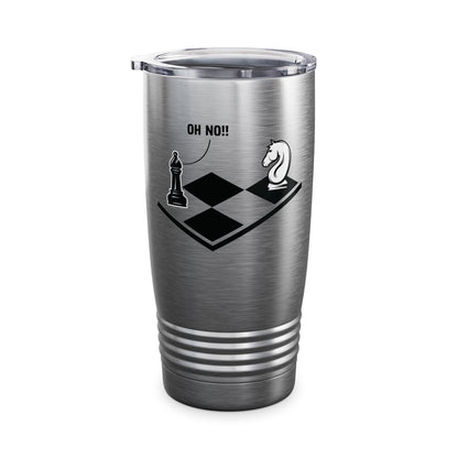 Funny Oh No Knight To Pawn Chess Player Gift Idea Board Game Tumbler For Men Women Tumbler